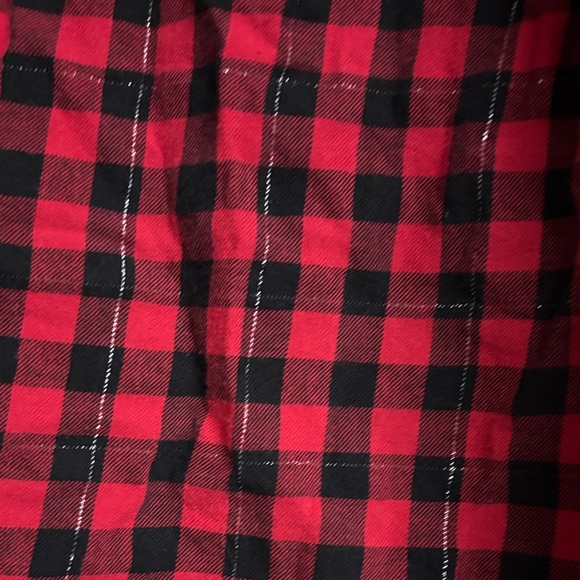 Croft & Barrow Red and Black Checkered Shirt - Picture 7 of 8